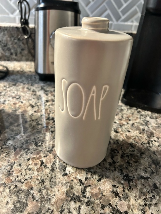 Rae Dunn 3-Piece Bathroom Vanity Set - “SOAP”, RINSE”, & “THINGS” Tray - Picture 6 of 14